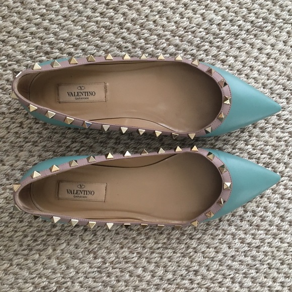Valentino Garavani Shoes - Valentino Rockstud Pointy Toe Flats